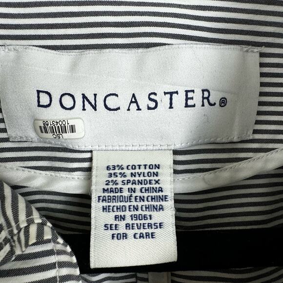 Doncaster Zip Front Striped Color Blocked Jacket with Pockets Size 8 or Medium - Picture 5 of 6